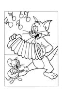 Tom en Jerry kleurplaat 3